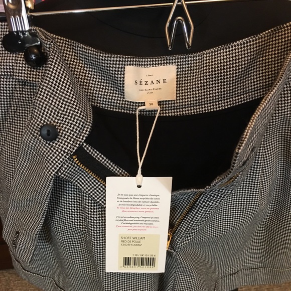 Size38 Sézane William Shorts (Pied de Poule) - Picture 11 of 16